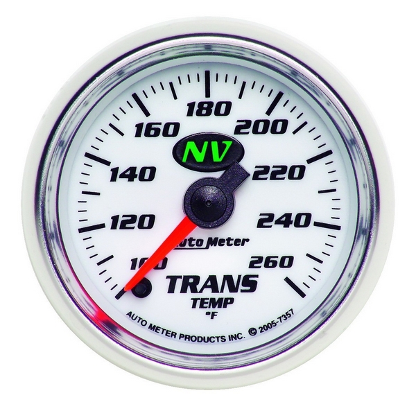 2-1/16" TRANSMISSION TEMPERATURE, 100-260 F, NV